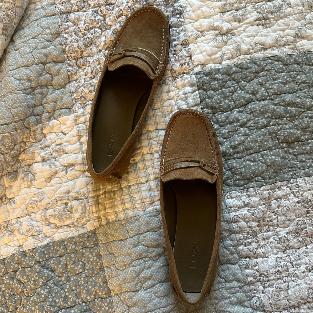 L. L. Bean Suede Brown Loafers